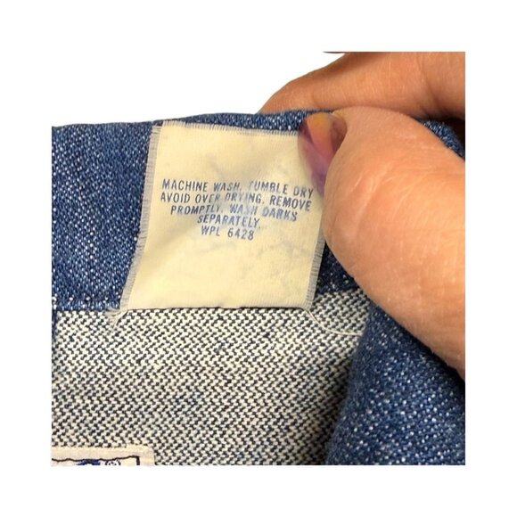 Wrangler Girls Denim Jacket Size 16 – Vintage 11 oz Cotton VINTAGE - Picture 8 of 10